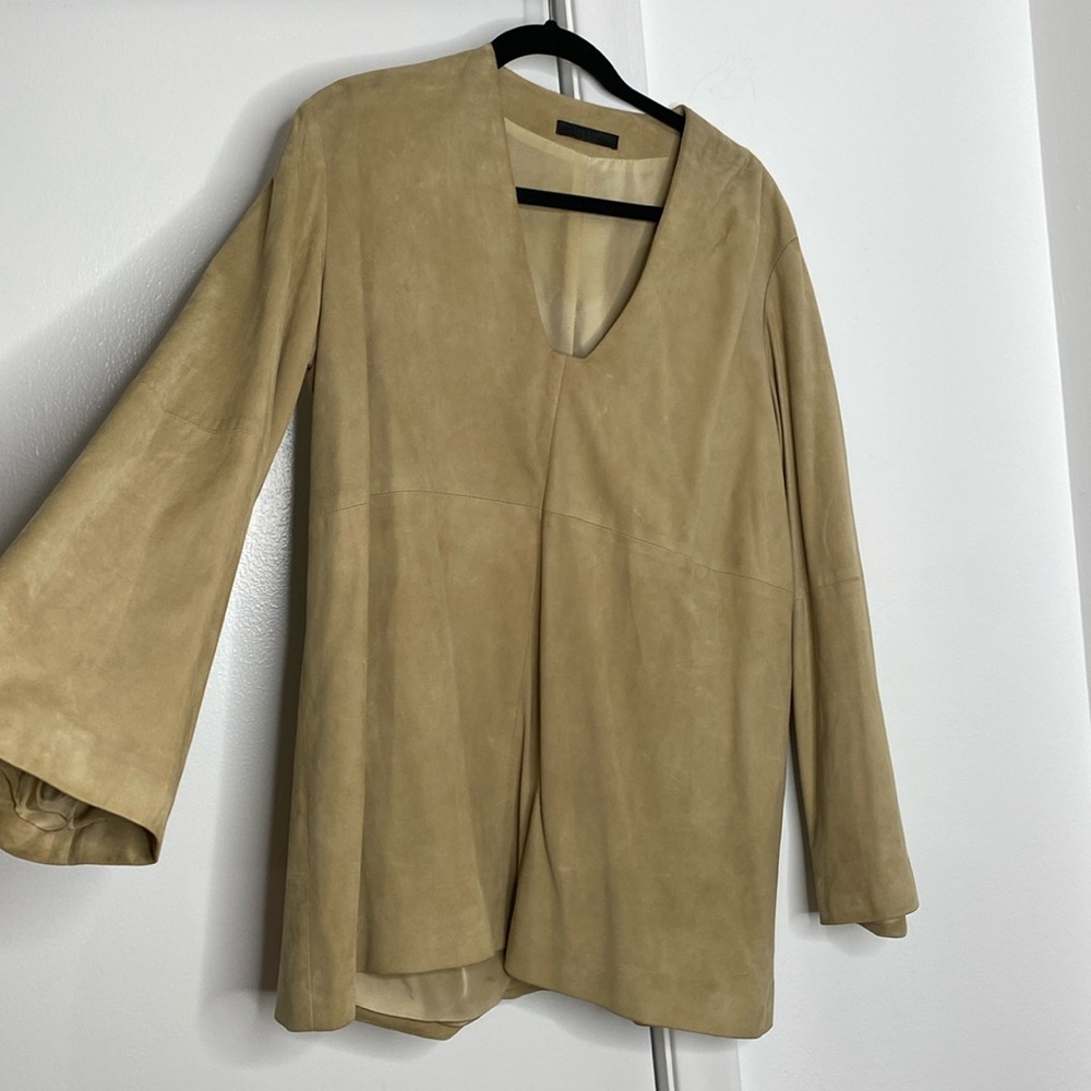 THE ROW size S suede tunic
